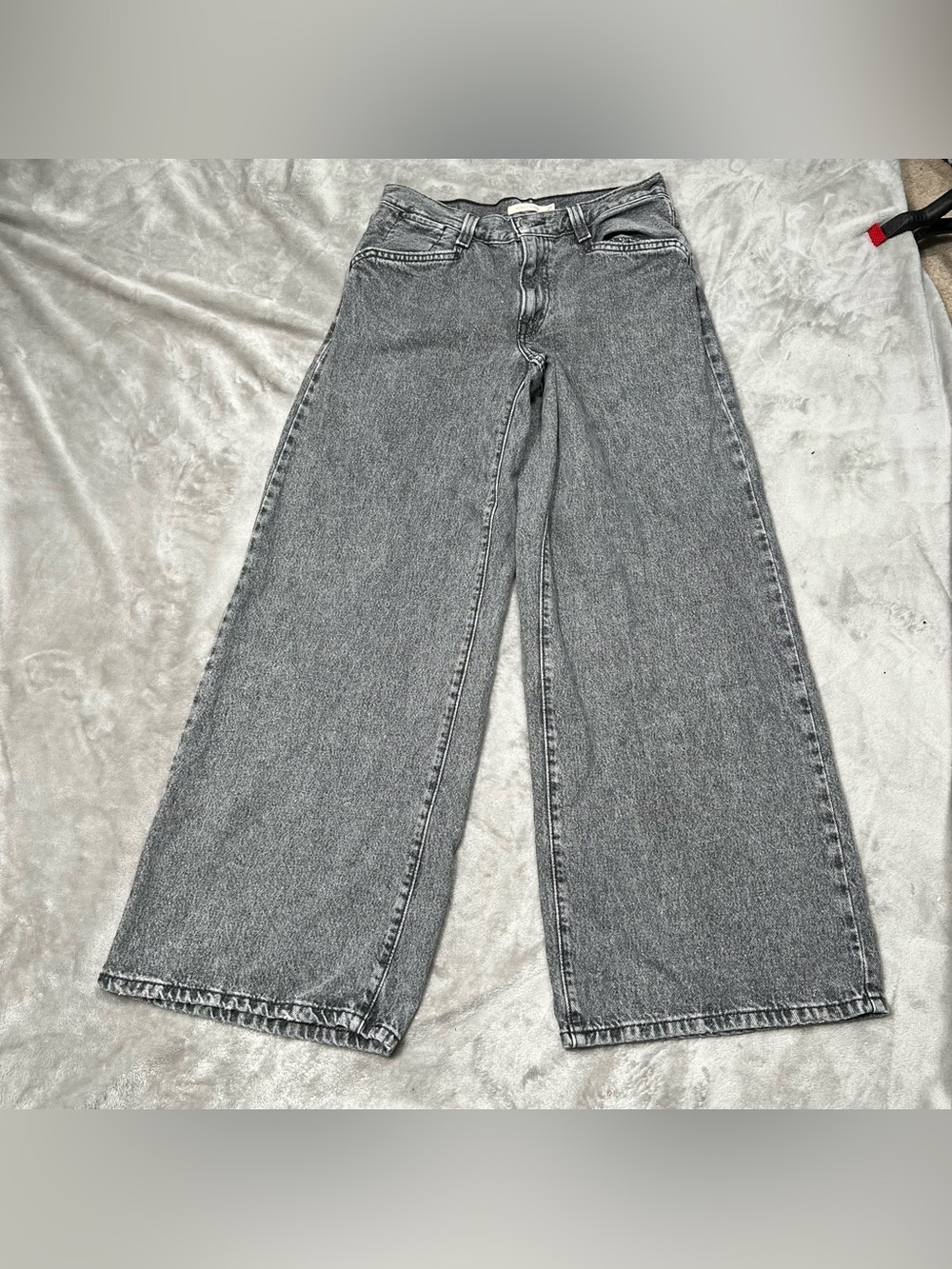 Levi’s 94 Baggy Wide Leg Jeans Womens 29x30 Gray Skater Denim Y2K